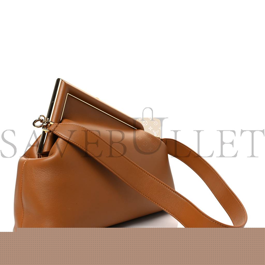 F**di shiny nappa medium F**di first caramello (30*25*10cm)